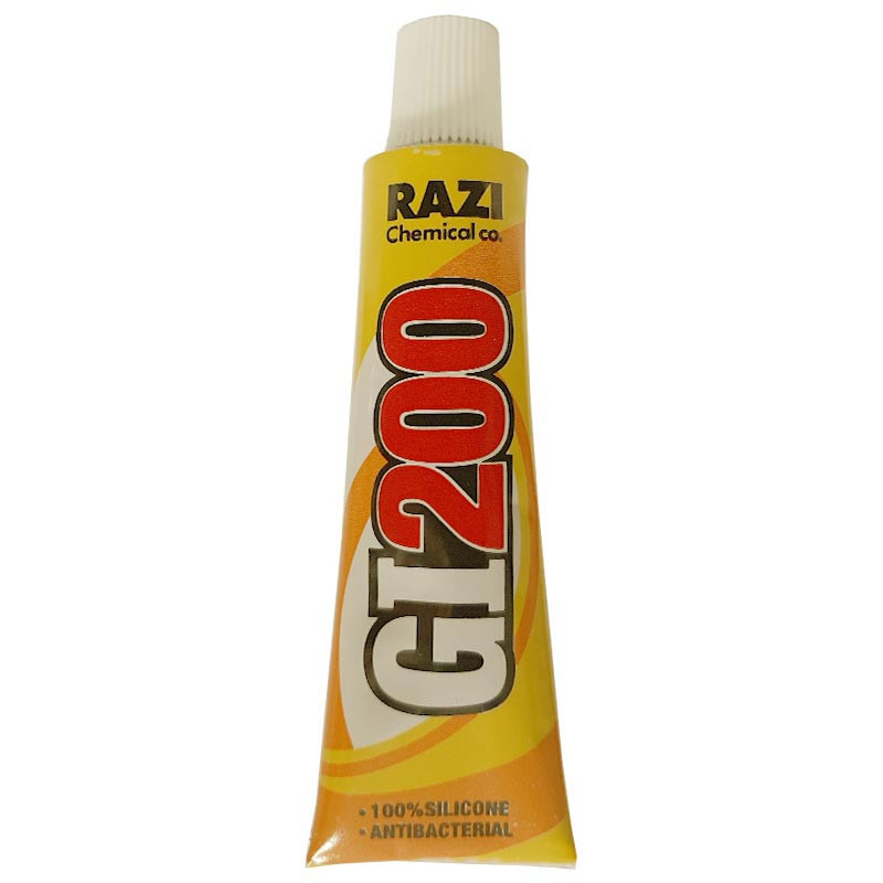 چسب آکواریوم رازی مدل سیلیکون جی آی 200 وزن 30 گرم بسته 3 عددی