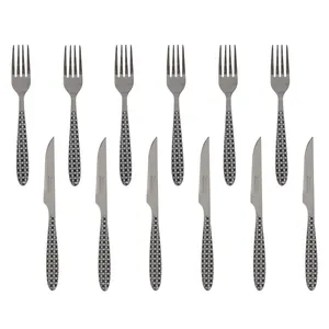 ست کارد و چنگال میوه خوری 12 پارچه مینیاتور کد ST8