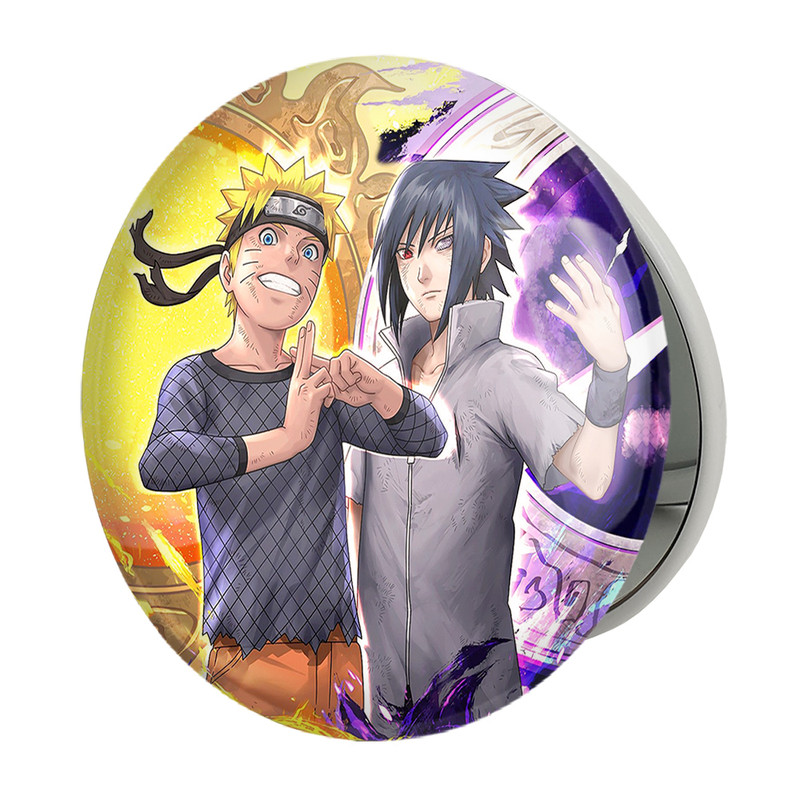 آینه جیبی خندالو طرح اوزوماکی و ساسکه انیمه ناروتو Naruto مدل تاشو کد 4914 