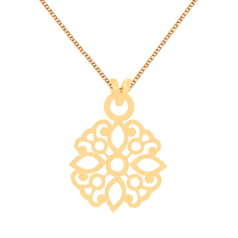 گردنبند طلا 18 عیار زنانه الن نار مدل طرح نقش ELN70112