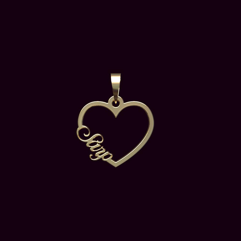 آویز گردنبند طلا 18 عیار زنانه مدوپد مدل اسم سارپ sarp کد PB1-10120