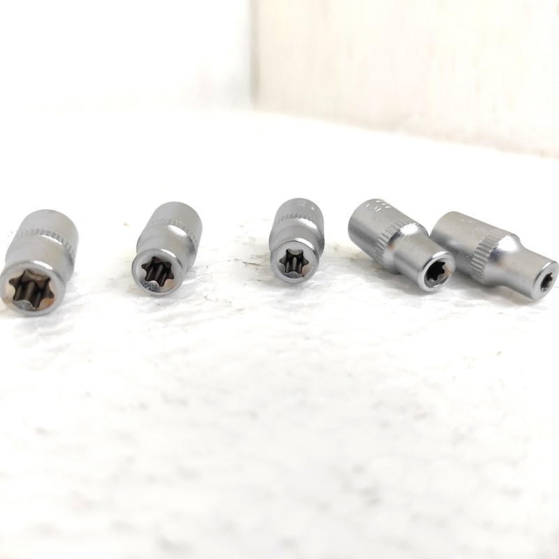 مجموعه 6 عددی آچار بکس ستاره ای مدل F سایز 1/4 اینچ