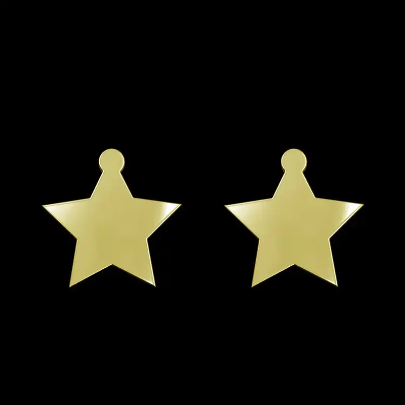 گوشواره طلا 18 عیار زنانه مدوپد مدل ستاره کد GA1-15582