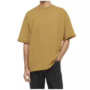 تی شرت اورسایز آستین کوتاه مردانه مدل  ویبو رنگ شتری