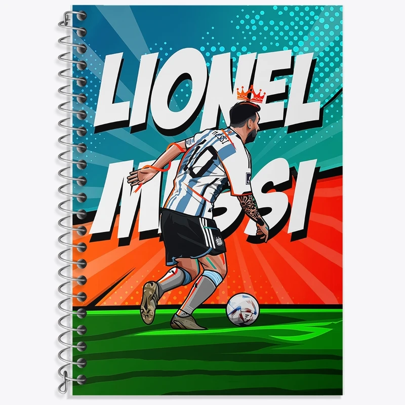 دفتر لغت 50 برگ خندالو طرح لیونل مسی کد F1690