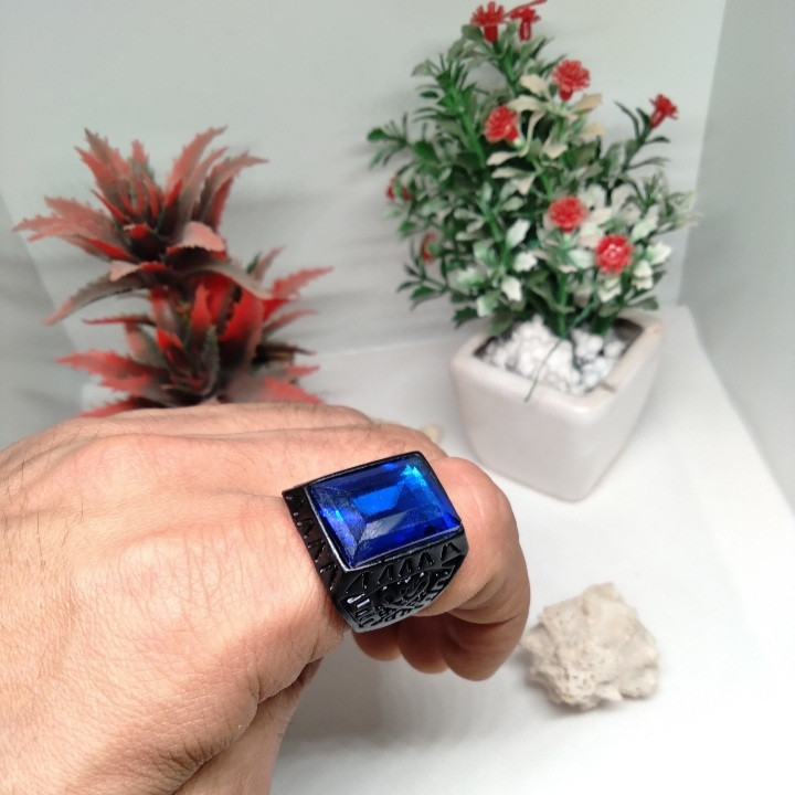 انگشتر مردانه مدل الماس روس