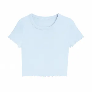 کراپ تی‌شرت آستین کوتاه زنانه مدل رزتا ۹