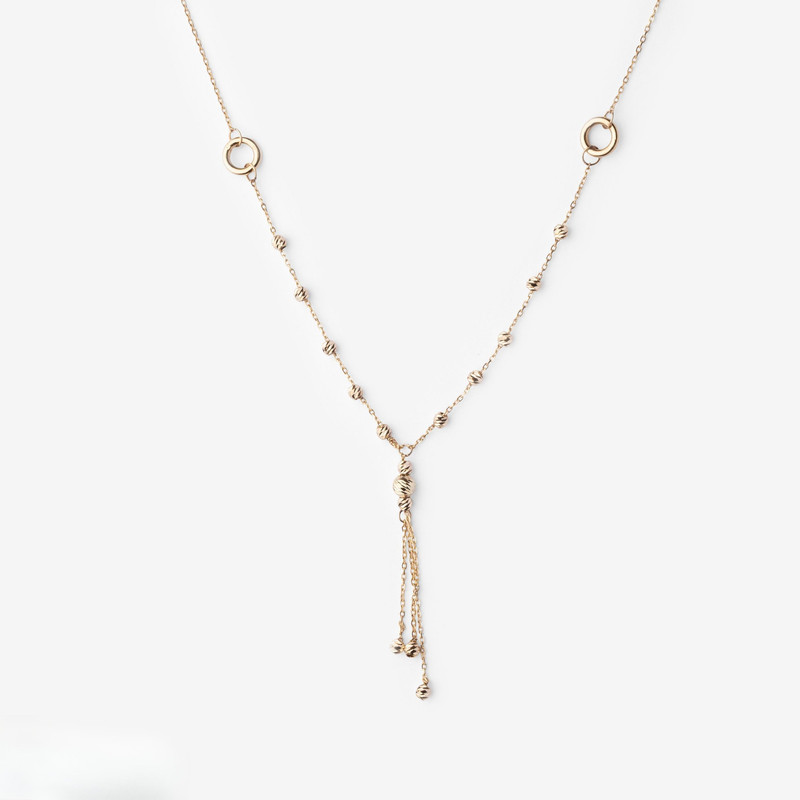گردنبند طلا 18 عیار زنانه با زنجیر البرنادو گلدم مدل 2PE145004