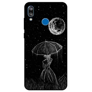 Megafone Girl and Moon 1369 Cover For Honor 8x Max