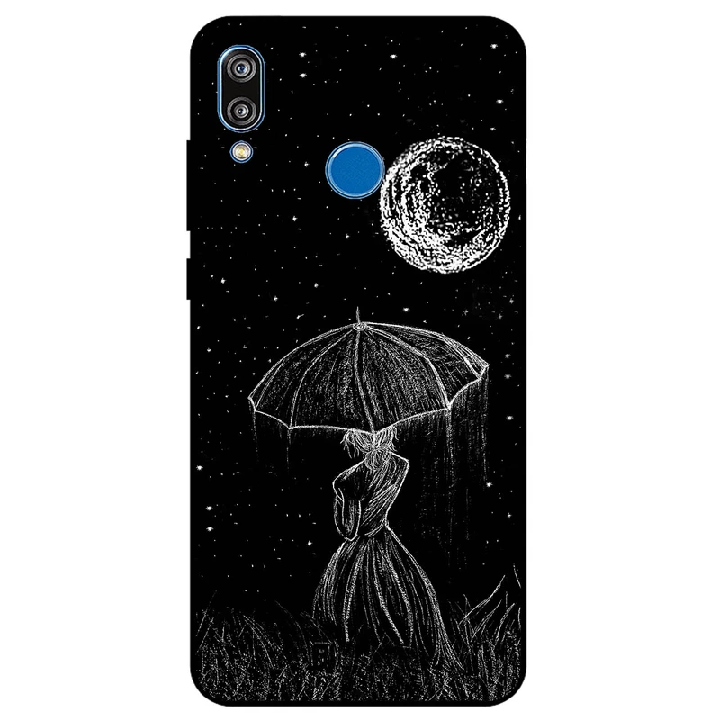 کاور مگافون طرح دختر و ماه مدل 1369 مناسب برای گوشی موبایل آنر 8x Max       