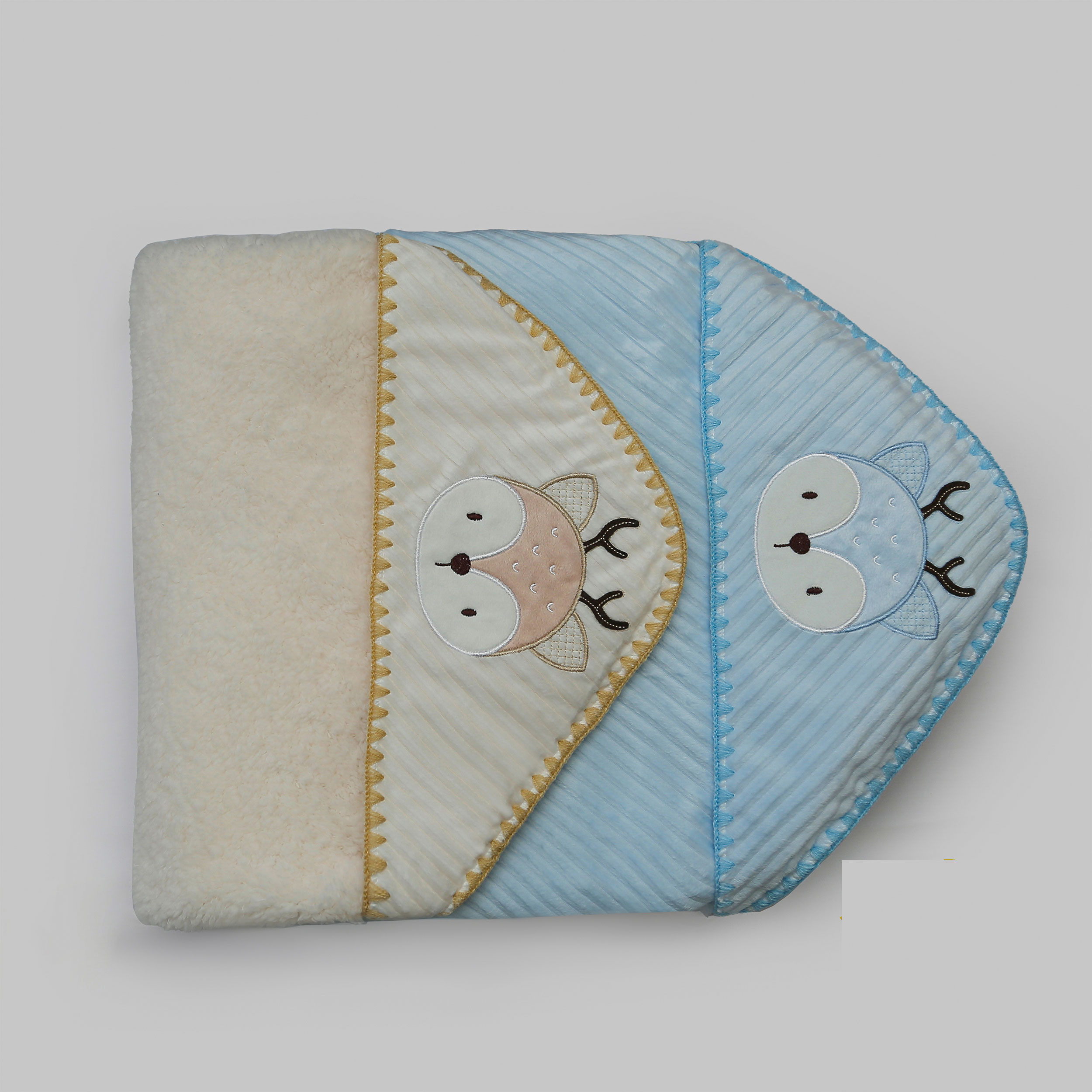 پتو نوزادی تیک مک مدل گوزن پولیشی سایز 76x76 سانتی‌متر