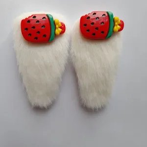 گیره مو دخترانه مدل خز میوه ای ww03 بسته 2 عددی