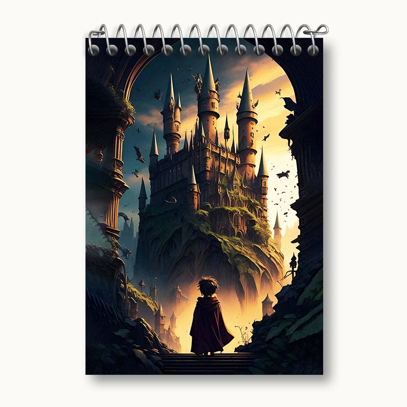 دفتر یادداشت 50 برگ خندالو طرح هری پاتر (Harry Potter) کد N2651