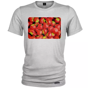 تی شرت آستین کوتاه مردانه 27 مدل Fresh Strawberries کد MH1172
