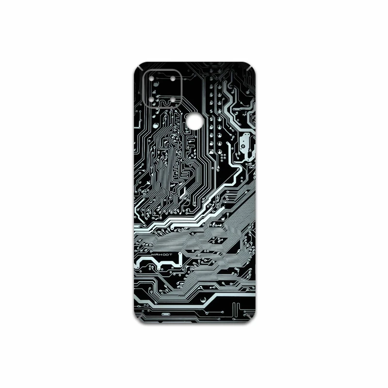 برچسب پوششی ماهوت مدل Black-Printed-Circuit-Board مناسب برای گوشی موبایل ریلمی C25s