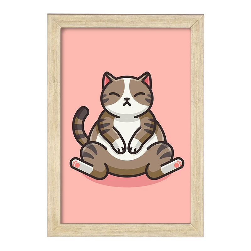 تابلو خندالو مدل حیوانات بامزه گربه کد 28213