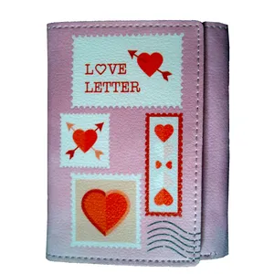 کیف پول دخترانه مدل love letter کد 221