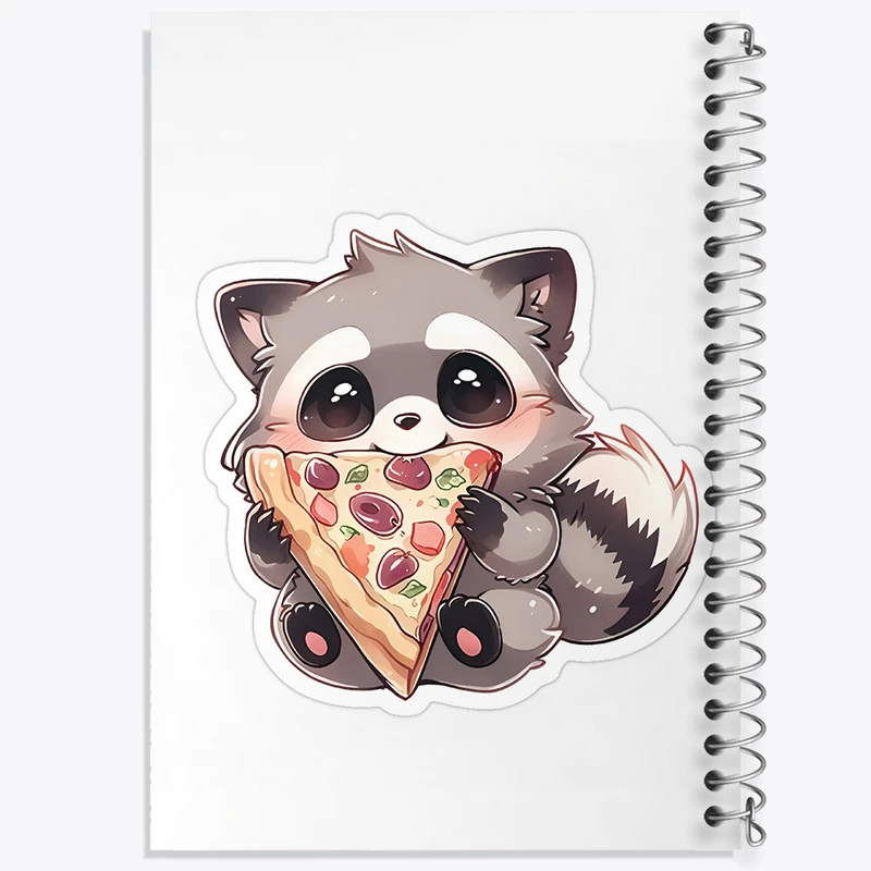 دفتر نقاشی 50 برگ خندالو طرح راکون و پیتزا کد F5866