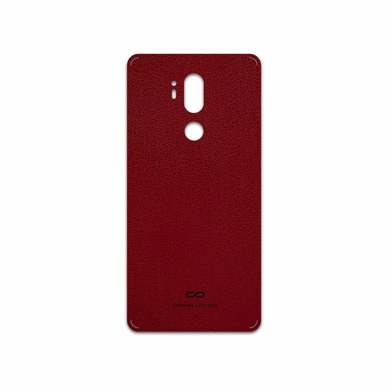 برچسب پوششی ماهوت مدل Red-Leather مناسب برای گوشی موبایل ال جی G7 PLUS THINQ