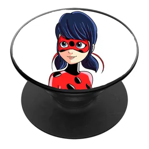 پایه نگهدارنده گوشی موبایل پاپ سوکت مدل دختر کفشدوزکی کد 02