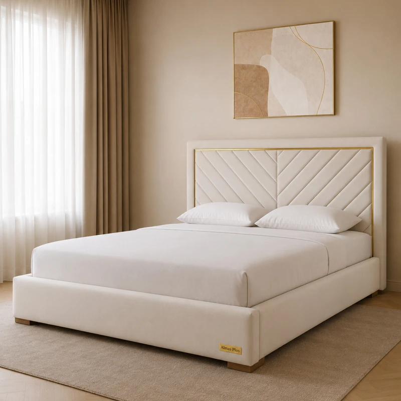 تخت خواب دونفره مدل آیدیس سایز 180×200 سانتی متر