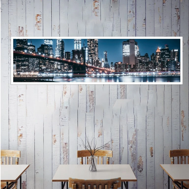 تابلو بکلیت طرح منظره شهری نیویورک مدل کشیده W-7418