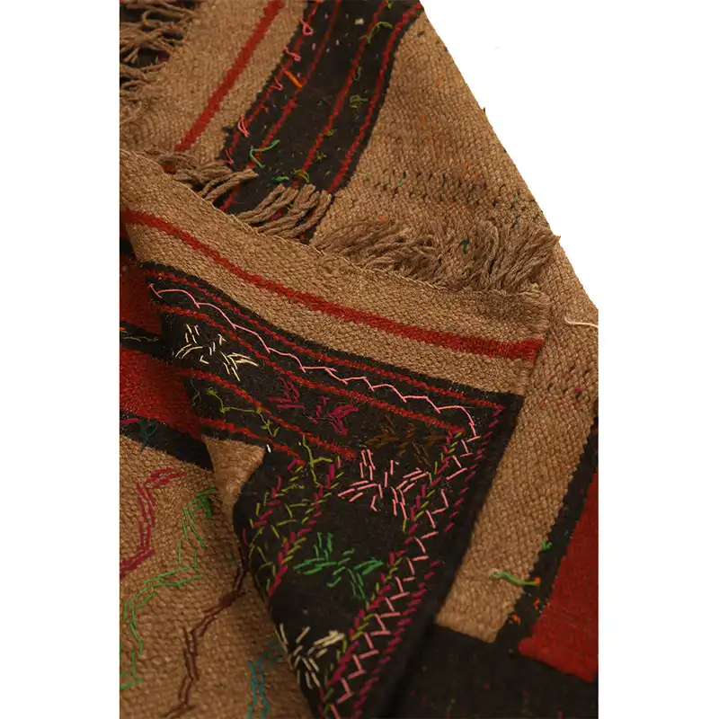 گلیم دستباف دو متری مدل سفره کردی کد 140525