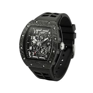 ساعت مچی عقربه‌ای کوارتز مردانه مدل اسپرت تک موتوره صفحه نیمه اسکلتون بند پیو کد R۲