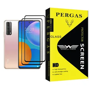 Waily Nice Pergas Glass MIX002 Screen Protector For Huawei P smart 2021 Pack Of 2
