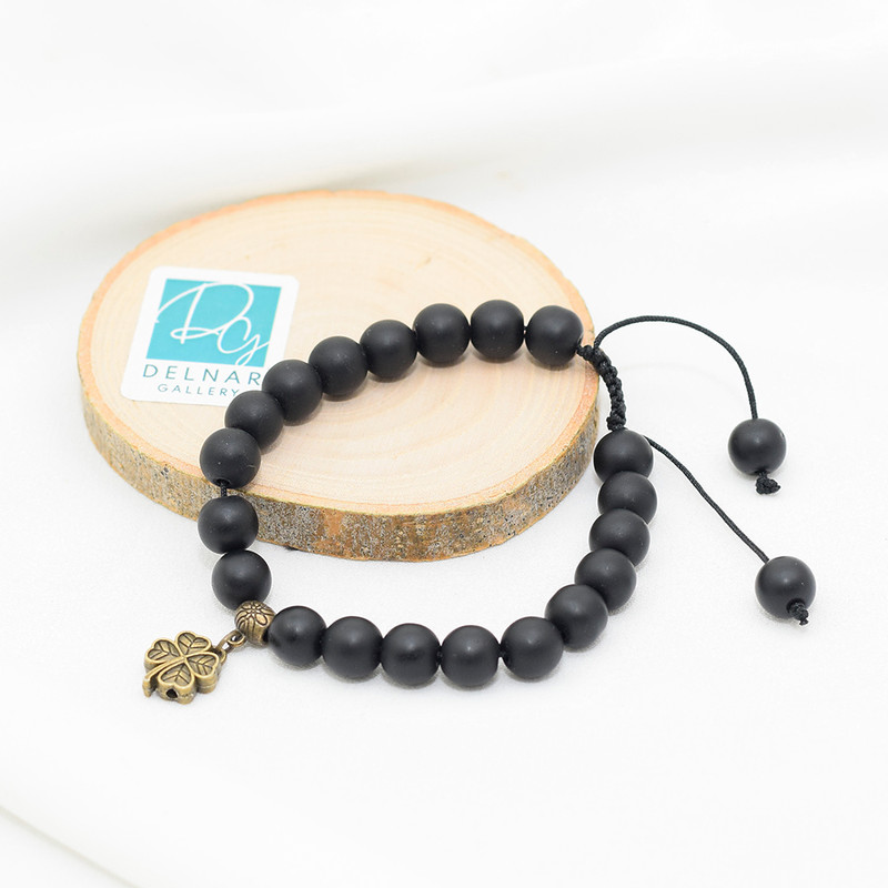 دستبند زنانه دلنار گالری مدل اونیکس شبدر کد 141