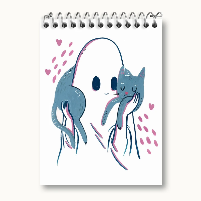 دفتر یادداشت 50 برگ خندالو مدل روح کوچولو کد 28679