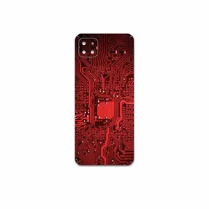 MAHOOT Red-Printed-Circuit-Board Cover Sticker for Samsung Galaxy A22 5G