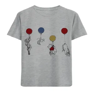 تی شرت آستین کوتاه دخترانه مدل پو و دوستان F732