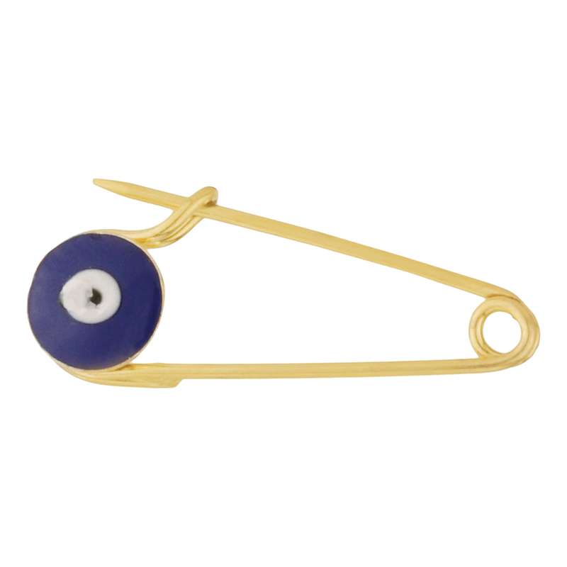 سنجاق سینه طلا 18 عیار گلدم مدل چشم نظرPE-1310023