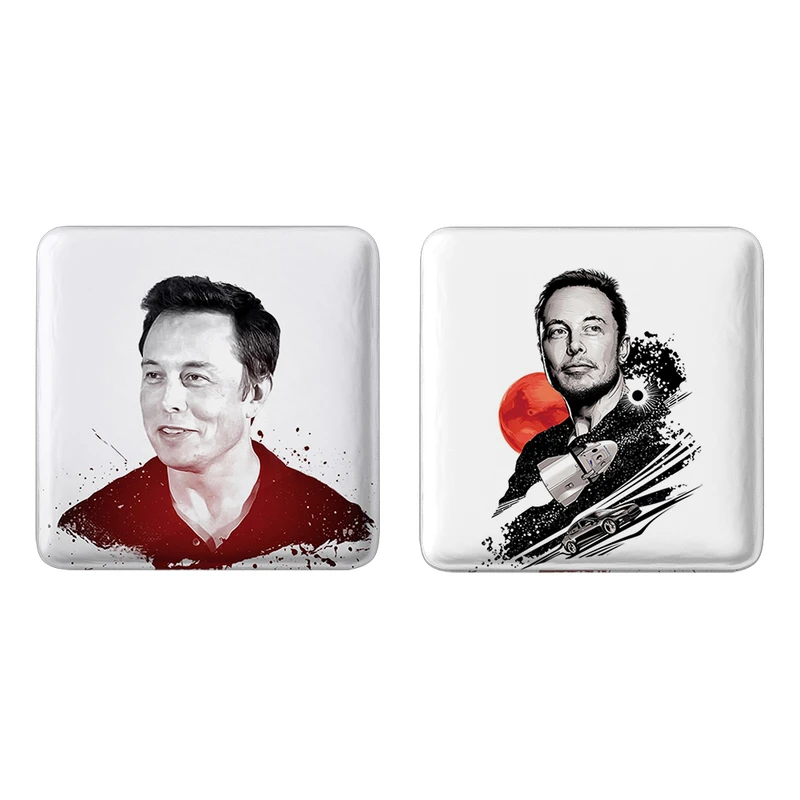 مگنت خندالو طرح ایلان ماسک Elon Musk کد 1091910917 مجموعه 2 عددی