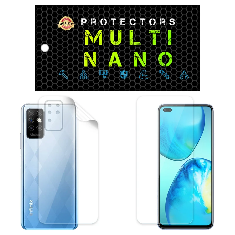 محافظ صفحه نمایش مولتی نانو مدل X-SFT مناسب برای گوشی موبایل انفینیکس Note 8i به همراه محافظ پشت