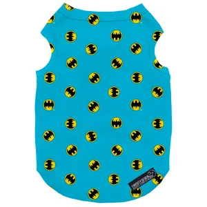 لباس سگ و گربه 27 طرح Batman Pattern Blue کد MH557 سایز S