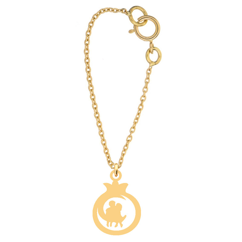 آویز ساعت طلا 18 عیار زنانه کرابو طرح انار مدل Kr9021 آویز ساعت طلا 18 عیار زنانه کرابو طرح انار مدل Kr9021