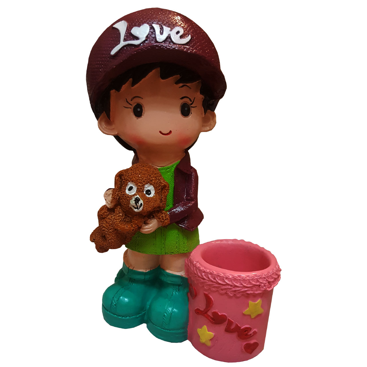 ظرف خلال دندان لیلپار طرح دخترک سگ دوست مدل KMN-0713 b