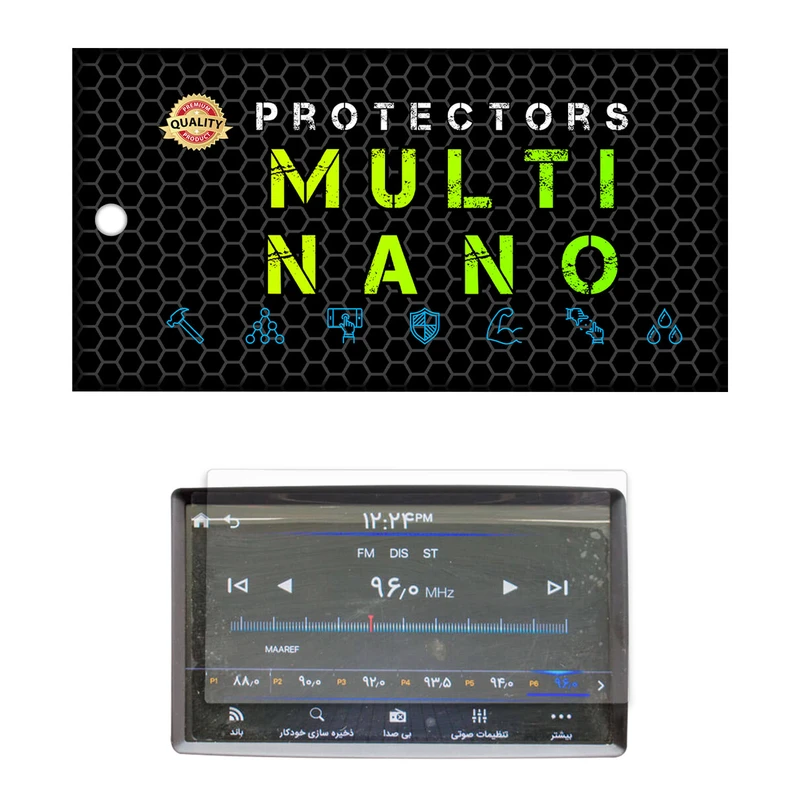 محافظ صفحه نمایش آنتی رفلکس مانیتور خودرو مولتی نانو مدل X-S1M مناسب برای سایپا شاهین