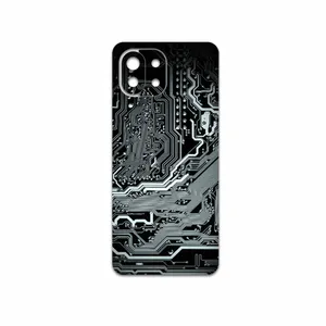MAHOOT Black-Printed-Circuit-Board Cover Sticker for Xiaomi 11 Lite 5G NE