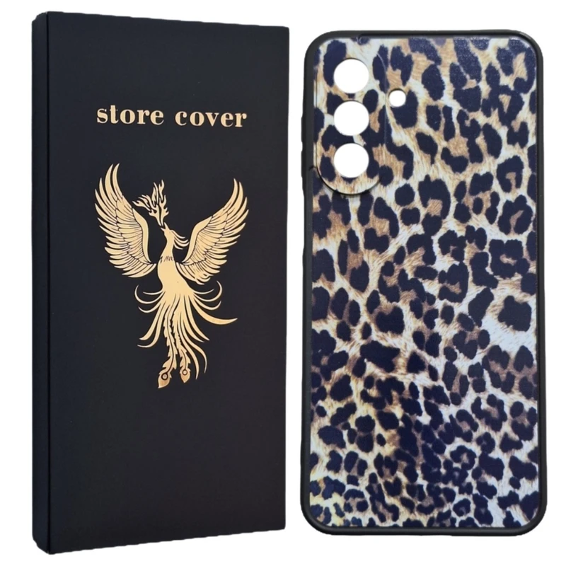  کاور استور کاور طرح پلنگی مدل A17 مناسب برای گوشی موبایل سامسونگ Galaxy A17