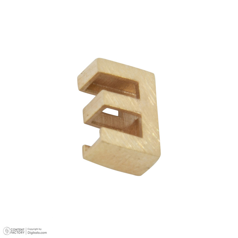 آویز گردنبند طلا 18 عیار زنانه گنجینه هنر خوش نشین مدل حرف E