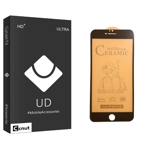 محافظ صفحه نمایش سرامیکی کوکونات مدل UD Black مناسب برای گوشی موبایل اپل iPhone 6 Plus