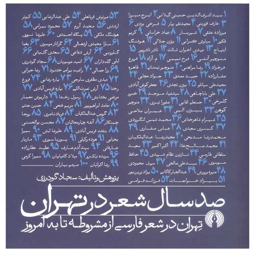 کتاب صدسال شعر در تهران تهران در شعر فارسی از مشروطه تا به امروز  اثر سجاد گودرزی نشر علمی فرهنگی