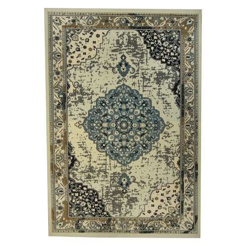 فرش ماشینی آذردکور طرح گل سنتی کد Q03X5XX