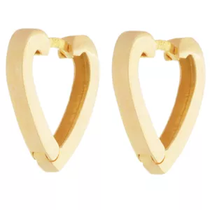 گوشواره طلا 18 عیار زنانه طلای مستجابی مدل قلب کد 6701
