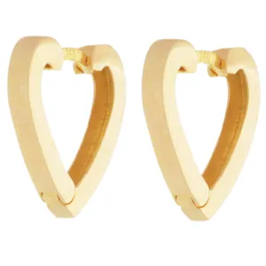 گوشواره طلا 18 عیار زنانه طلای مستجابی مدل قلب کد 6701