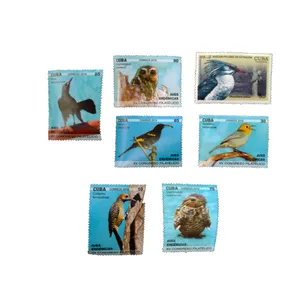 تمبر یادگاری مدل پرندگان کد aa-384 مجموعه 7 عددی