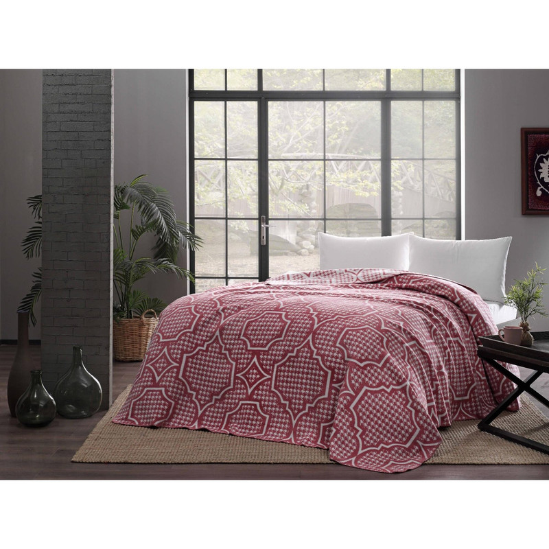 پتو تاچ مدل Evana Red سایز 200×220 سانتی متر